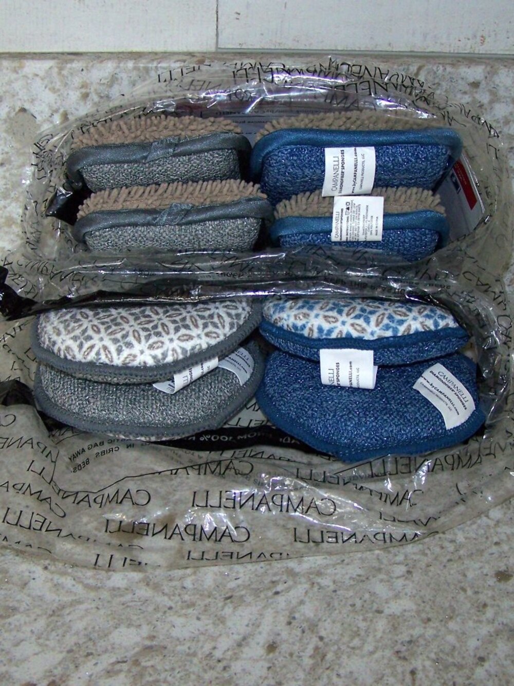 Campanelli DiamondFiber Sponges 8 pcs